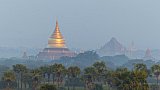 Dhammayazika Pagode im ersten Morgenlicht - Zentral-Myanmar: Sehensw&uuml;rdigkeiten
