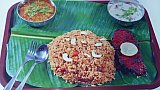Lecker Essen in Titu's Banana Leaf Restaurant - Zentral-Myanmar: Essen & Schlafen