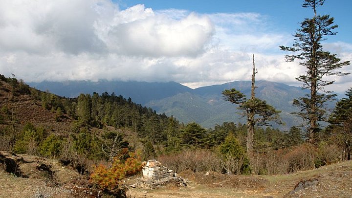 Blick &uuml;ber das Paro-Tal - Paro - Haa: Landschaft