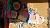 Phallus-Symbol an der H&auml;userwand - Thimphu-Punakha: Land und Leute