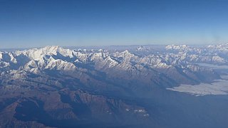 Flug entlang des Himalaya von Kathmandu nach Paro - Paro - Haa: Landschaft