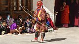 Atsaras, die Narren beim Klosterfest - Ost-Bhutan: Lhuentse Klosterfest