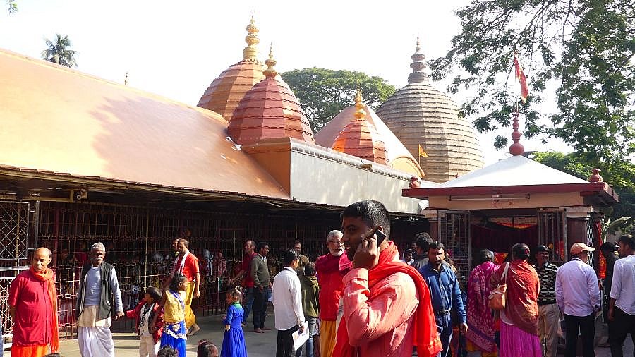 Vielbesuchter Kamakya Tempel in Guwahati in Assam - Indien - Assam - Sehensw&uuml;rdigkeiten