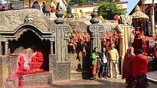Steinrelief beim Kamakhya Tempel - Indien - Assam - Sehensw&uuml;rdigkeiten