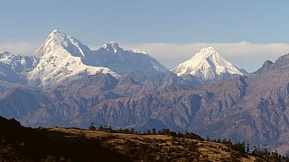 Blick auf den Jomolhari - Paro - Haa: Landschaft