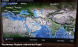 Flugroutenanzeige Thai Airways - Tibet Blog