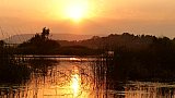 Sonnenuntergang am Fluss - Madhya-Pradesh: Landschaft
