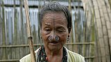 Apathani-Frau in Arunachal Pradesh - Indien - Nordosten - Land und Leute