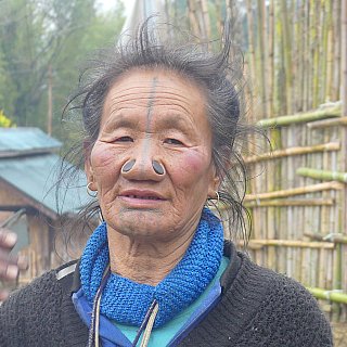 Apatani-Frau - Indien - Nordosten - Land und Leute