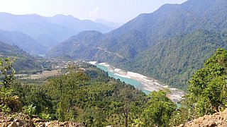 Hochebene und Brahmaputra-Tal - Indien-Nordosten-Landschaft