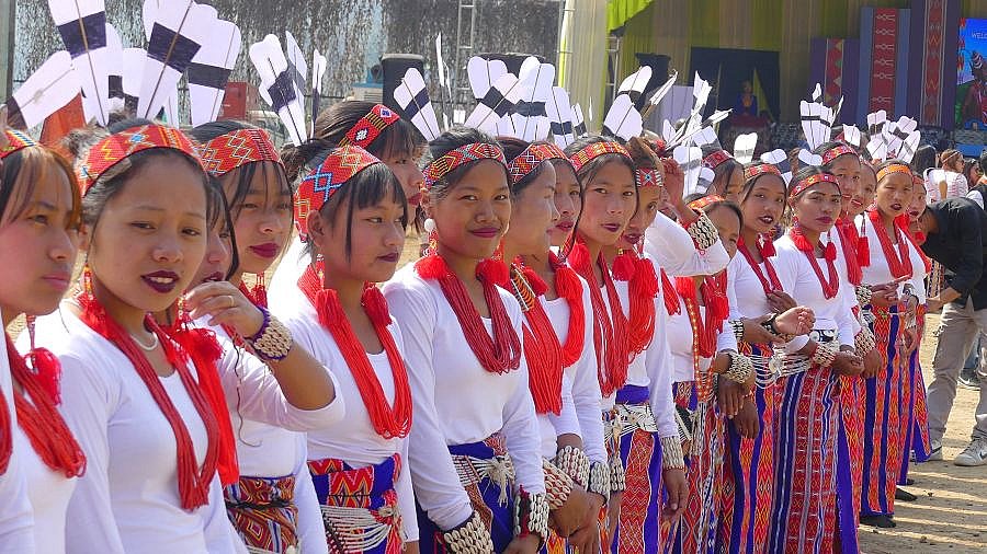 Frauen vom Wancho-Stamm in Longding - Indien - Nordosten - Land und Leute