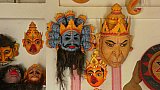 Masken-Ausstellung auf Majuli - Indien - Assam - Land und Leute