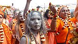 Festumzug auf der Kumbh Mela in Rajim - Chhattisgarh: Land-und-Leute