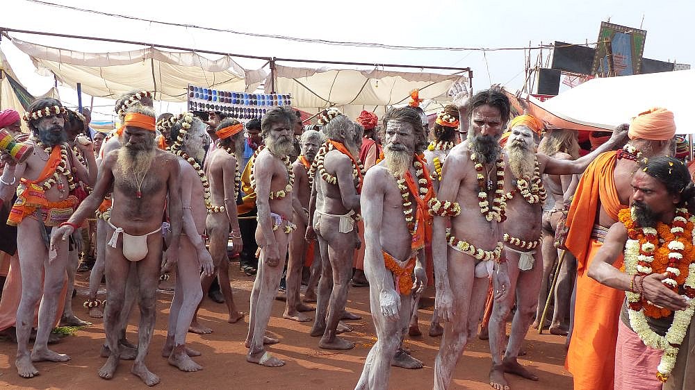 Naga Saddhus auf der Rajim Kumbh Mela - Chhattisgarh: Land-und-Leute