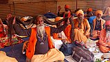 Saddhu mit Haarpracht auf der Rajim Khumb Mela - Chhattisgarh: Land-und-Leute