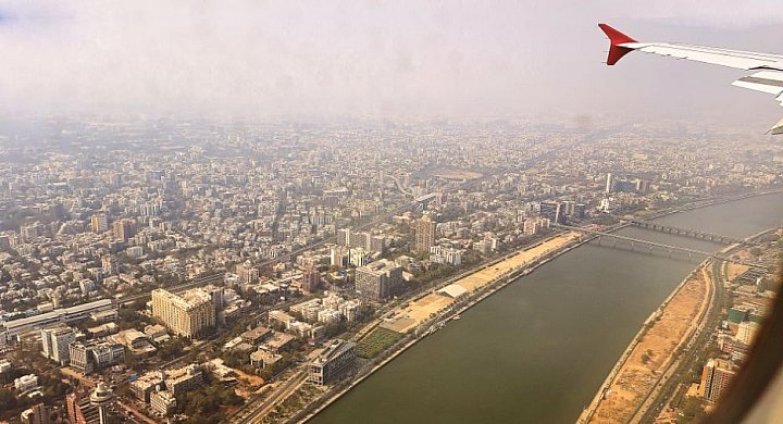 Landeanflug in Ahmedabad - Gujarat - Sehensw&uuml;rdigkeiten