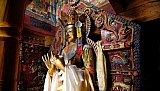 Maitreiya Buddha-Statue im Chamchung Tempel in Basgo - Ladakh: Sehensw&uuml;rdigkeiten