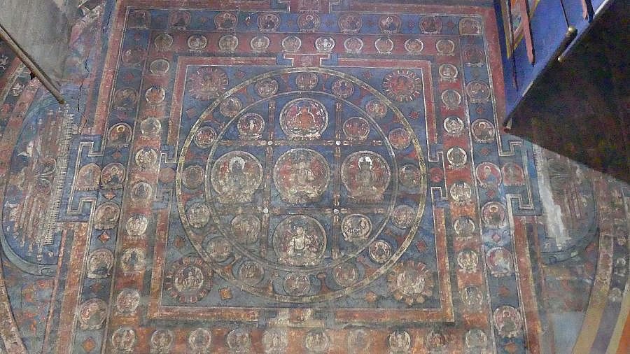 Wandmalereien in Mangyu - Ladakh: Sehensw&uuml;rdigkeiten