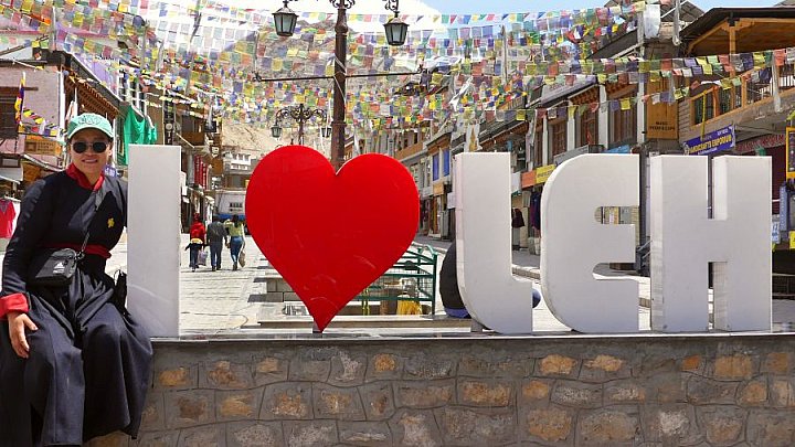 Leh und die neue Fu&szlig;g&auml;ngerzone - Ladakh: Land-und-Leute