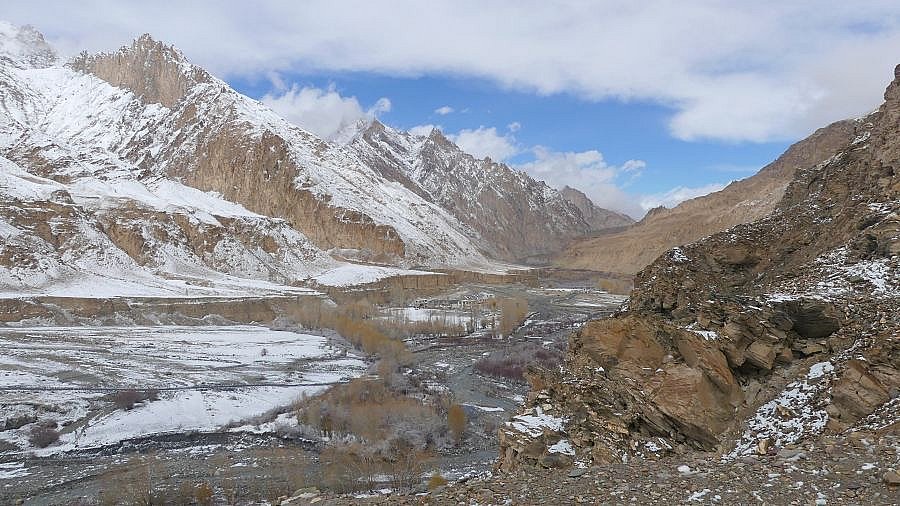 Blick &uuml;ber das Markha Valley in Ladakh - Ladakh: Landschaft