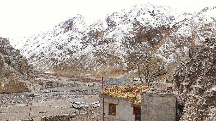 Markha Valley mit ladakhischem Haus - Ladakh: Landschaft
