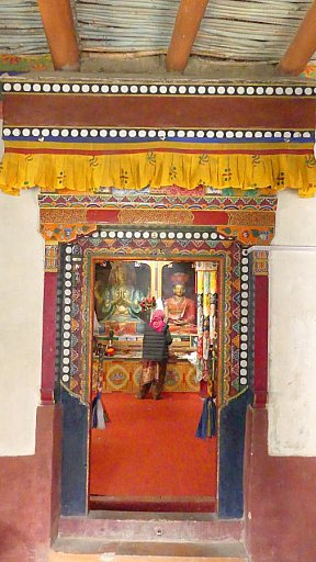 Andachtsraum im Skiu Kloster - Ladakh: Sehensw&uuml;rdigkeiten