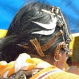 Dongria Kondh Frau mit Haarschmuck in Chatikona - Chhattisgarh: Land-und-Leute