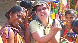 Nette l&auml;chelnde Inderin - Chhattisgarh: Land-und-Leute