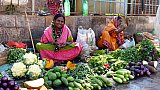 Bazar am Jaganath Tempel in Puri - Chhattisgarh: Land-und-Leute