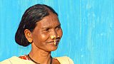 Bhumi-Frau im Dorf Bhaluguda - Chhattisgarh: Land-und-Leute