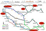 Wanderkarte des Singalila Ridge Treks - IND-Blog-Bilder