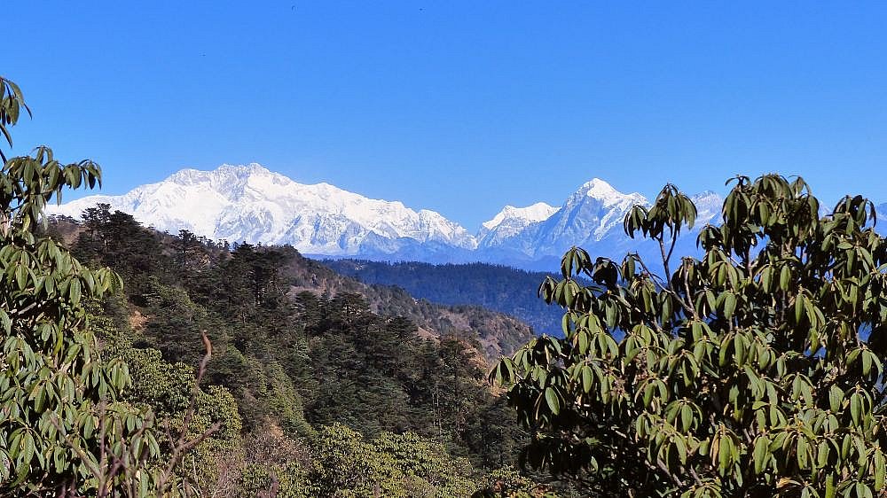 Ausblick auf den Kangchenjunga kurz vor Sandakphu - West-Bengalen: Landschaft