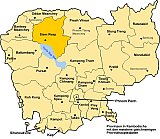 Kambodscha-Karte mit den Provinzen - Kambodscha-Blog