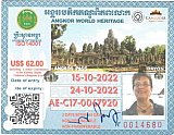 Eintrittsticket f&uuml;r die Tempel von Angkor - Kambodscha-Blog