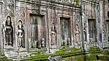 Steinreliefs im Ta Prohm-Tempelbezirk - Kambodscha - Sehensw&uuml;rdigkeiten