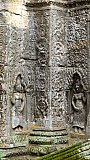 Steinreliefs im Ta Prohm-Tempel - Kambodscha - Sehensw&uuml;rdigkeiten
