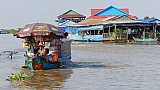 Kleiner mobiler Supermarkt auf dem Wasser - Kambodscha - Land und Leute