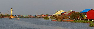Blick auf Kampong Khleang - Kambodscha - Land und Leute