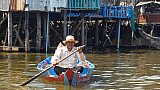 Mit dem Boot unterwegs in Kampong Khleang - Kambodscha - Land und Leute