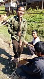 M&auml;nner bei der Arbeit im Khmu-Dorf - Laos - Land und Leute