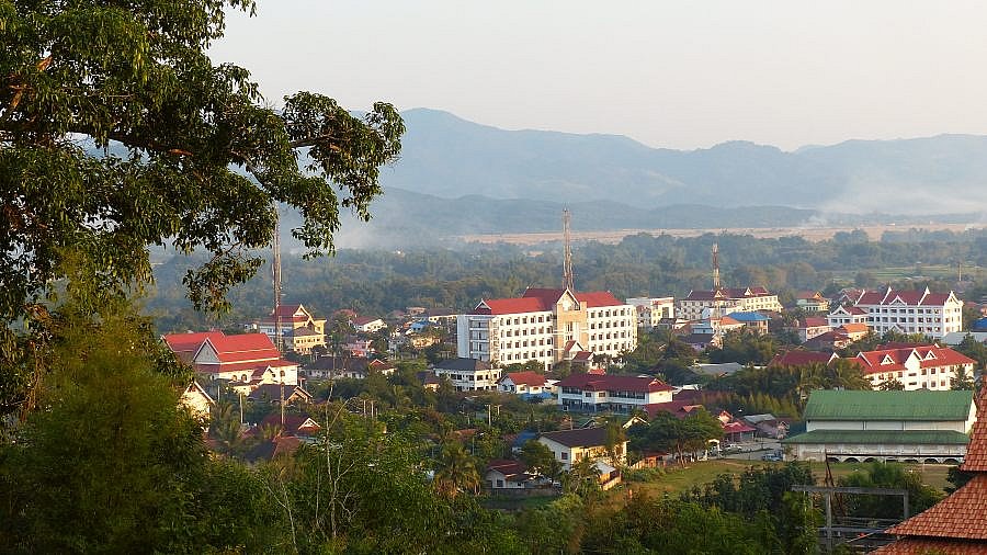 Luang Namtha von oben in Nordlaos - Laos - Landschaft