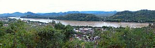 Panoramablick vom Phousi Hill in Luang Prabang - Laos - Landschaft