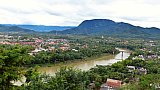 Blick auf den Nam Khan Fluss im Osten - Laos - Landschaft