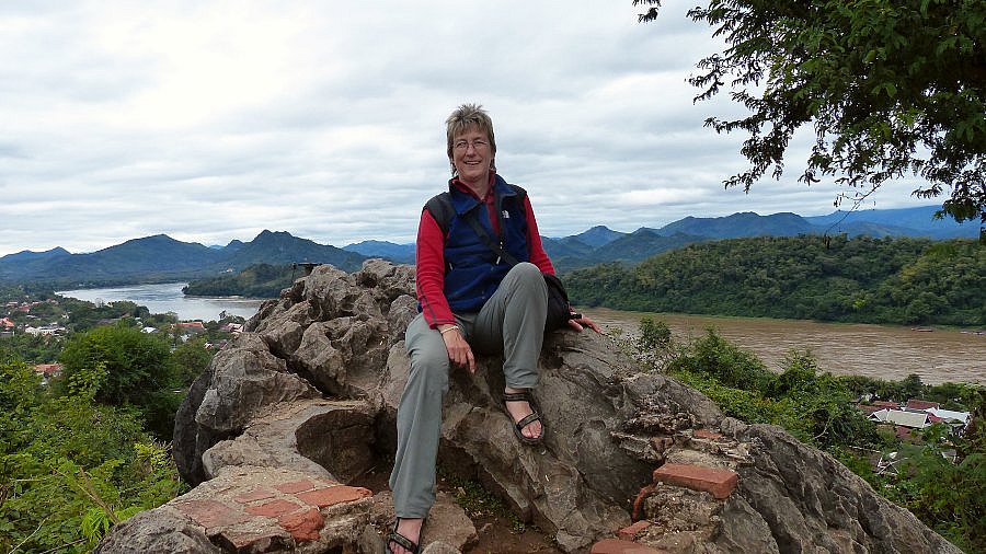 Vor dem Nam Khan-Fluss auf dem Phousi Hill - Laos - Blog