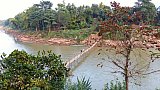 Bambus-Br&uuml;cke in Luang Prabang - Laos - Landschaft