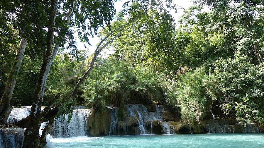 Kuang Si Wasserfall bei Luang Prabang - Laos - Landschaft