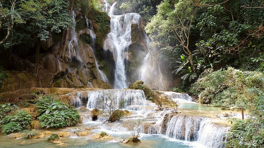 Kuang Si Wasserfall in Nordlaos - Laos - Landschaft