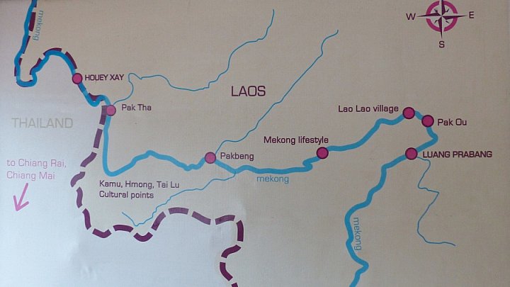 Bootstour-Route auf dem Mekong - Laos - Blog