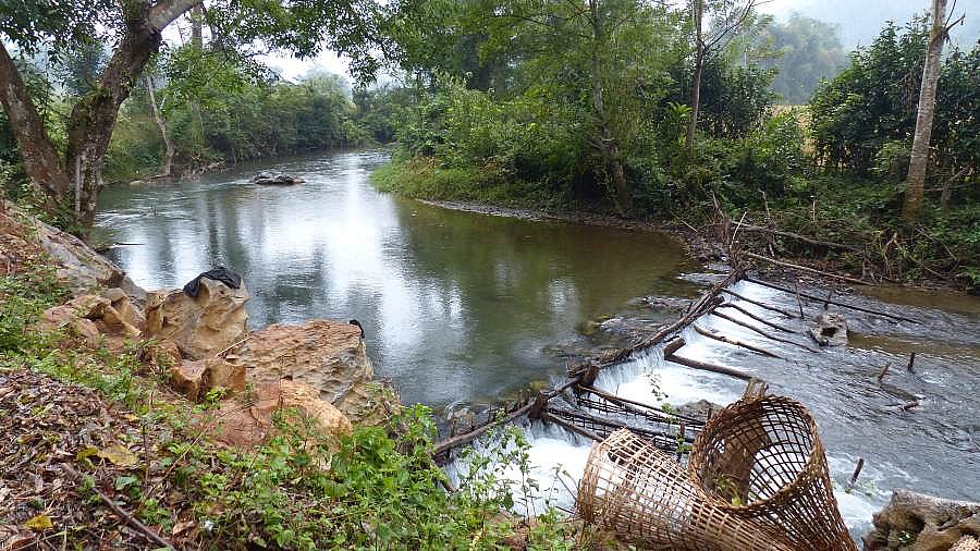 Fluss in Muang Ngoi - Laos - Landschaft