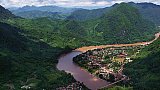 Blick vom Phadeng Peak auf Nong Khiaw - Laos - Landschaft